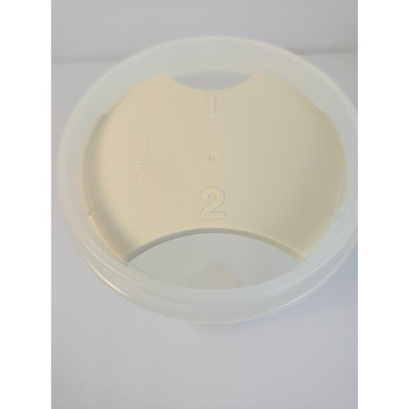 Tupperware Modular Mate Spaghetti Storage #1661 Lid & Insert Blue 4 3/4 Cups - Picture 8 of 9